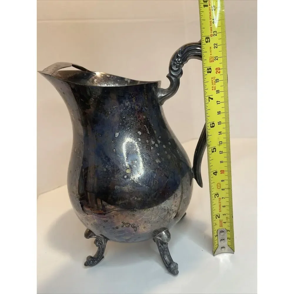 Vintage Mid Century FB Rogers Silver Co Silverplate Water Pitcher
